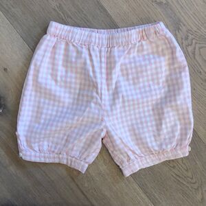 Olive Juice Pink and White Checkered Shorts, Girls 10